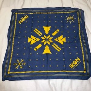 IKON Pass Blue and Yellow Holiday Bandana